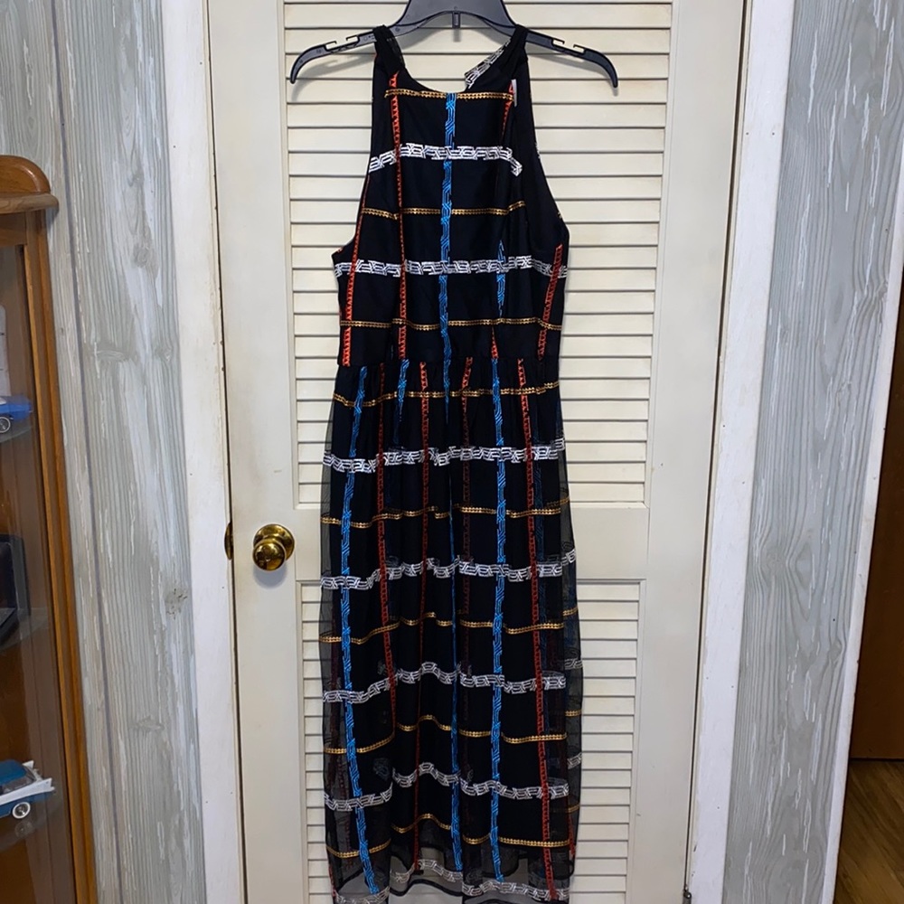 Lovely Nicole Miller dress; size 10; fully lined